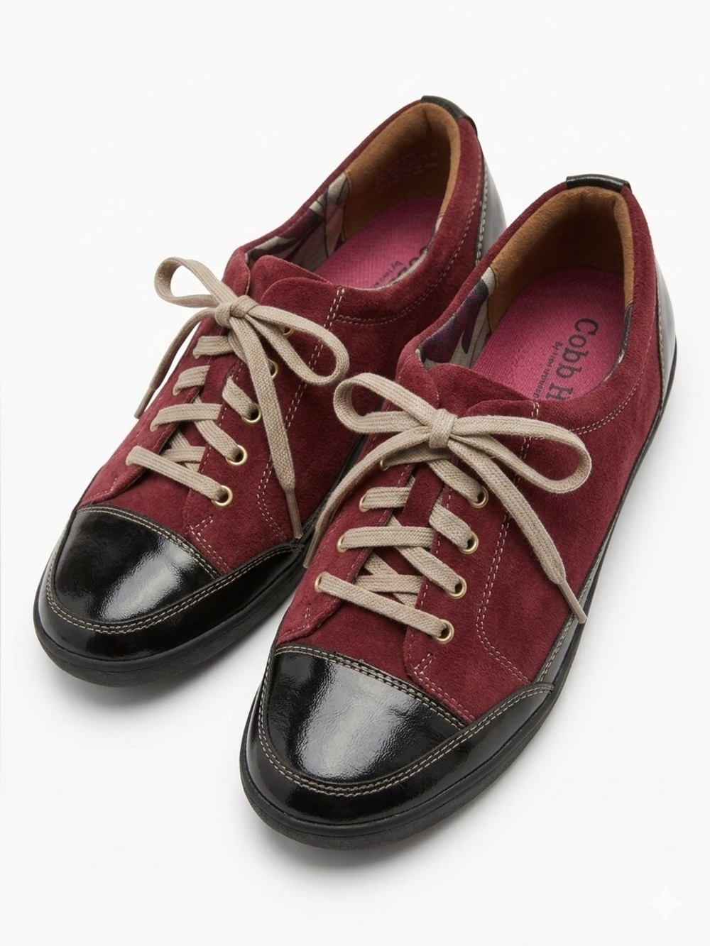 New Balance Cobb Hill Sneaker Shell Skater Shoes Retro Runner Suede Burgundy 6.5